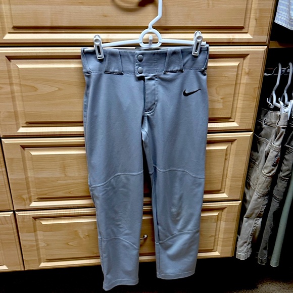 Nike Gray baseball Pants with Logo - Picture 1 of 4